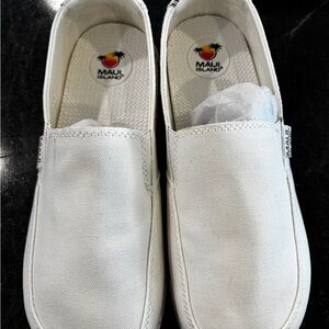 Maui Island White Women's Loafers